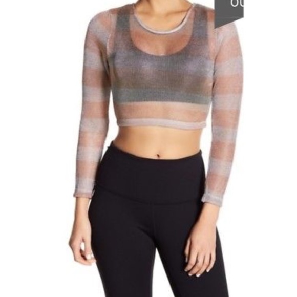 NWT SAM EDELMAN Metallic Crop Top Medium Rose Gold - Picture 3 of 6